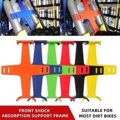 Universal Motorcycle Fork Brace 10.6 inch Green Plastic Fork Support Guard