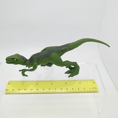 2018 Mattel Jurassic World Attack Pack Velociraptor Action Figure Green Loose