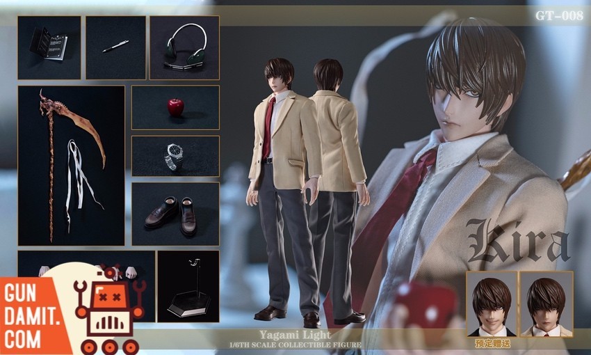 GAMETOYS GT-008UP 1/6 DEATH NOTE Yagami Light NEW Silicone Body [US] [No Tariff]