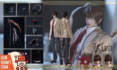 GAMETOYS GT-008UP 1/6 DEATH NOTE Yagami Light NEW Silicone Body [US] [No Tariff]