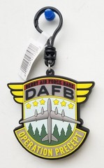 2025 Monogram 3″ HBO IT: Welcome To Derry “Derry Air Force Base Badge” Bag Clip