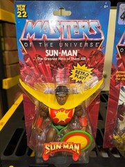 MOTU Masters of the Universe Origins: Lot of 4 Action Figures “Sun Man”….New!!
