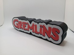 Retro Gremlins logo lightbox sign light box for gremlins collection display