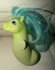 My Little Pony- Sea Shimmer G1- Vintage 1984 Hasbro- Baby Sea Ponies- Green Blue