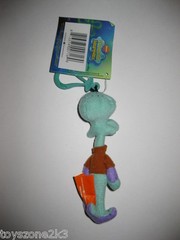 ** R@RE ** Squidward 5″ Plush Key-Chain Clip-On BRAND NEW