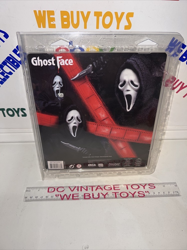 NECA Scream Ghostface 8” Action Figure Ghost Face Reel Toys Fast Shipping 🔥