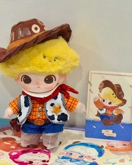 Authentic DIMOO WORLD x PIXAR Series Blind Box Figures Toy Plush Pendant Doll