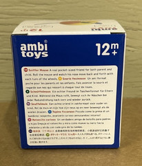 ambi toys Sniffer Mouse Toy Sniffing Rolling Primary Colors Mouse Sealed NEW