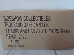 NIB NRFB Star Wars Luke and Han Storm Troopers Disguise 12″ Sideshow 2179