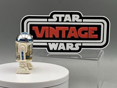 Vintage Custom Star Wars Figure R2-D2 Dagobah Sticker 3.75” Kenner