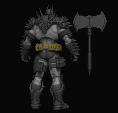 Absolute Batman Kit DC 1/12 Marvel Legends Mezco Unpainted Custom Figure Adam