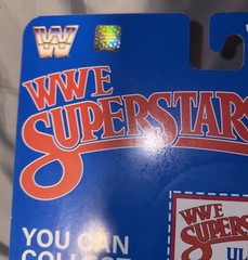 WWE LJN Superstars ULTIMATE WARRIOR Chase BLACK CARD Rare Figure New on Card