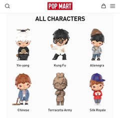 POPMART Hirono x Clot Whole Set confirmed 6 pcs Open Box Sealed Bag US seller
