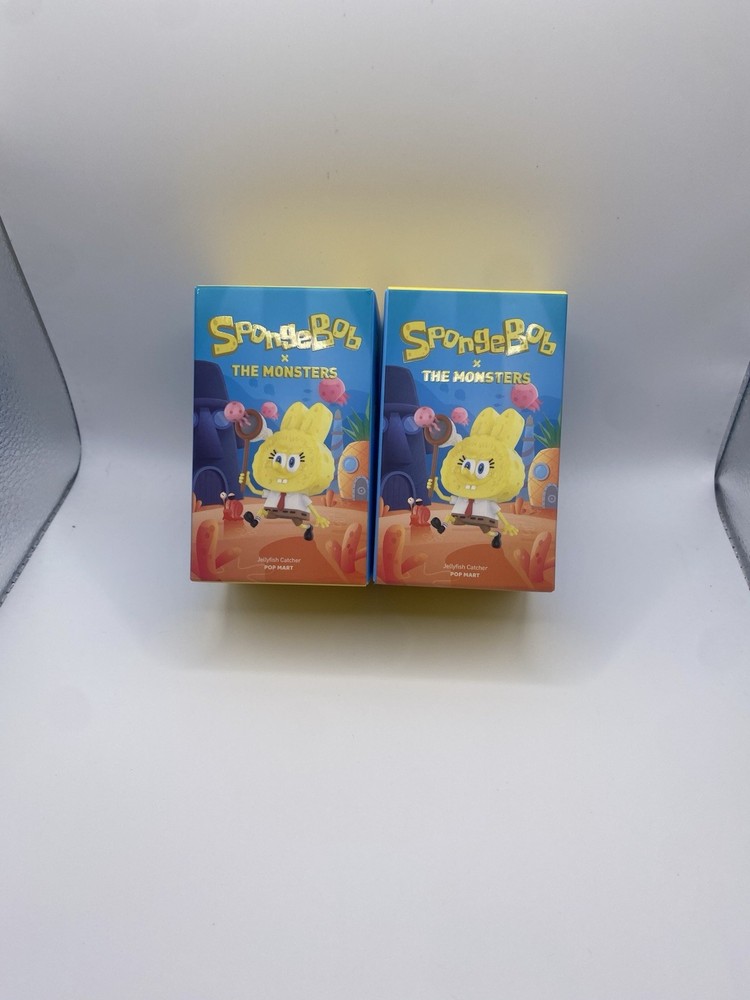Two Pop Mart Spongebob x The Monsters Figure Series Blind Box’s