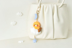 Kakao Friends Choonsik Figure Keyring Keychain Bag Charm Yarn Moon Cloud