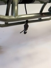 HASBRO 1983 GI JOE DRAGONFLY XH-1 HELICOPTER NEAR COMPLETE w/ FIGURE