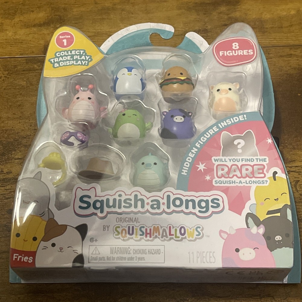 Squishmallows Squish-A-Longs – 8 Figure Pack- Series 1 – New Release Ring Attach