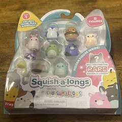 Squishmallows Squish-A-Longs – 8 Figure Pack- Series 1 – New Release Ring Attach