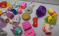 Huge Lot 46 Hatchimals, shopkins and others mix , shopkins have been painted