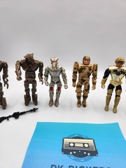 Vintage 1980’s Captain Power Action Figure Lot Of 6 and 1 Weapon B2