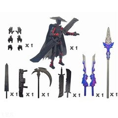T13 Action Figure Articulated Dummy Swordsman Robot Posable Model Toy