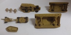 Marx Battleground/Desert Fox US Vehicle set w/#51, #41 Tanks, Halftrack ,Jeep +