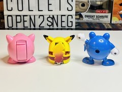 Vintage Nintendo Pokémon Deluxe Desktop Set by Toy Island 1999 Lot of 3