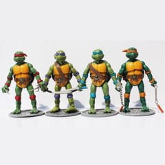 4 Pcs Movie Teenage Mutant Ninja Turtles Classic Collection TMNT Action Figures