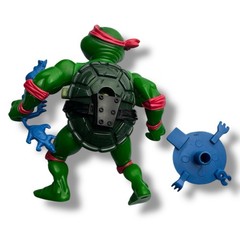 Vintage 1989 TMNT Wacky Action Breakfightin’ Raphael Action Figure