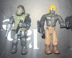 Mega Construx C.O.D lot Of 5 (custom) With Some Accessories- Guns,knives Etc…
