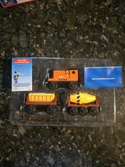 Thomas Friends Wooden Railway Train RUSTY & CONSTRUCTION CARS SET 2001 NEW READ