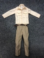 1/6 Custom Indiana Jones Harrison Ford Suit V1 for body Action Figure 12 inch