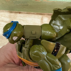 1992 TMNT Mutatin’ Leonardo Figure w/ Chart Pizza Ooze Katanas READ