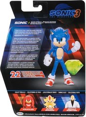 Sonic The Hedgehog 3 Movie 5” Sonic Action Figure w/ Emerald New Gift