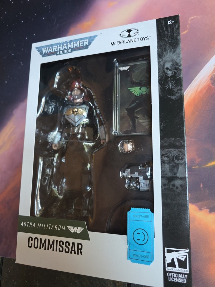 McFarlane Warhammer 40000 Astra Militarium Commissar 7″ Authentic EB#37068