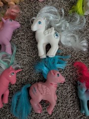 My Little Pony Vintage Hasbro Lot of 18 G1 1980s Unicorn Ponies Hong Kong READ