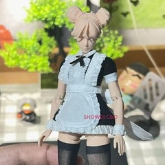 1/12 Custom Maid Costume Dress Clothes Set For 6” Romankey Figma Action Figure