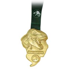 Jurassic Park Ranger Service Award – 10 Years Service – Limited 1993 – 24K Gold