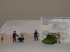 VINTAGE HASBRO G.I. JOE COBRA ARMOR AMBUSH WITH GRUNT, SCRAP-IRON AND TELE-VIPER