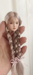 1:6 Braid beauty Women Head Sculpt Fit 12” Female PH UD LD Action Figure Doll