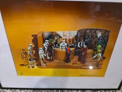 Creature Cantina Original Print STAR WARS Kim D.M. Simmons /125 SIGNED Autograph