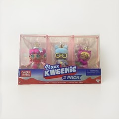 XOX Kweenie Quirky Kweens Series 3-Pack Premium 4″ Figurines & Display Cases