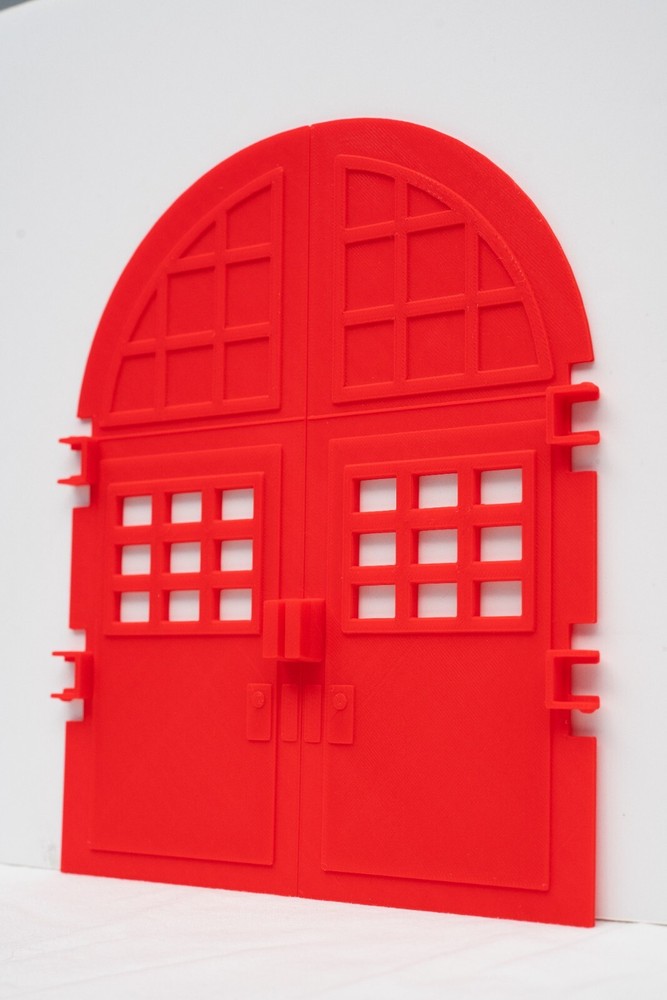 Real Ghostbusters Kenner Firehouse Replacement Door Set + Door Stop Repro