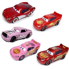 1~8Pcs Disney Pixar Cars Alloy Model Toy Car Diecast Pink Chick Hicks McQueen