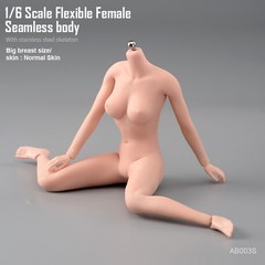 1/6 Female Seamless Flexible Body Super Large Bust Breast Silicone 12” Figure