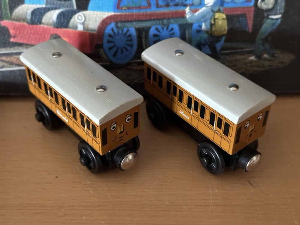 Authentic Learning Curve Wooden Thomas Train Annie & Clarabel!