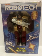 Vintage 1985 Matchbox Robotech Rook Red Alpha Fighter Boxed Styrofoam Incomplete