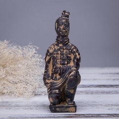 Antique Reproduction Qin Dynasty Terra cotta Warrior Collectible Statuette Sm…