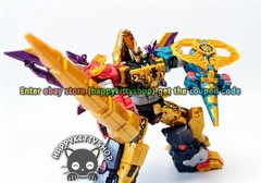 Miniforce Dinoid Warrior 11″ Dino Emperor Figure 5in1 Transformer Combiner Robot