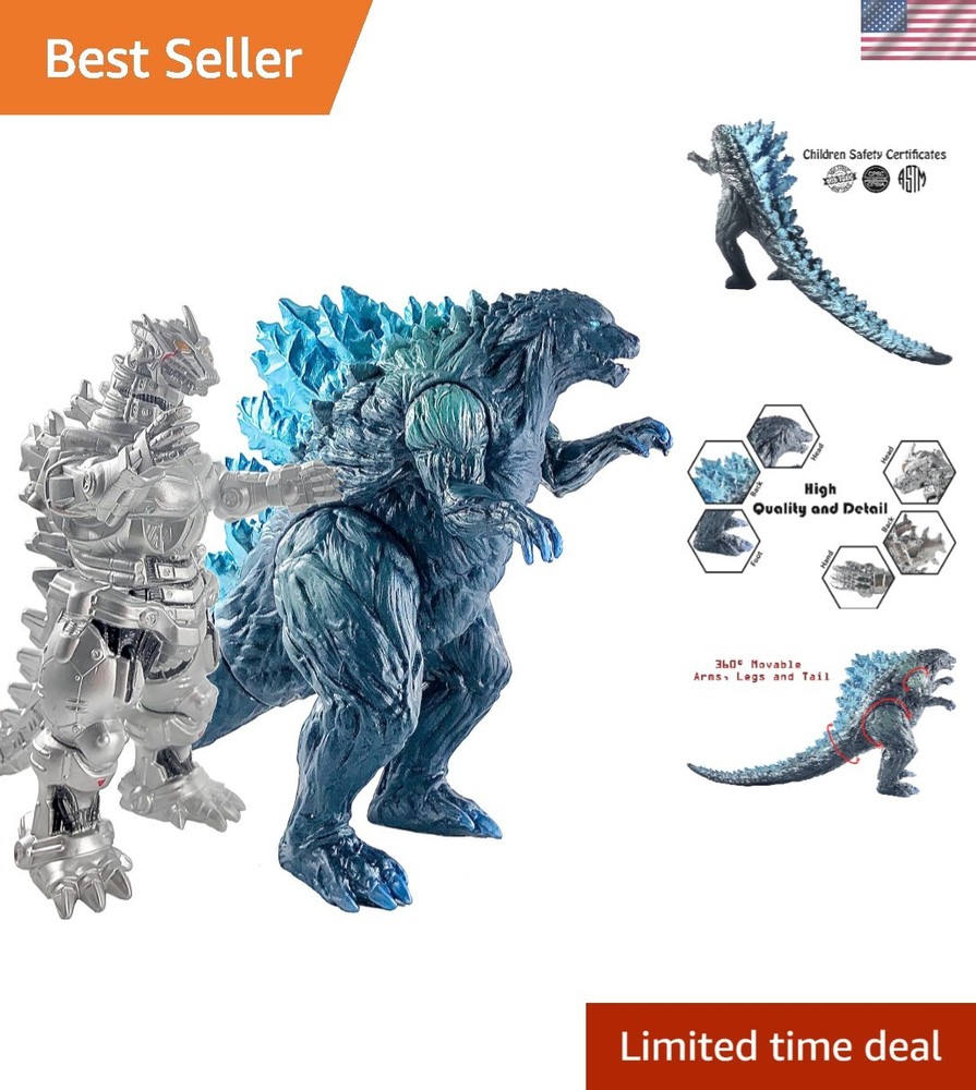 Set of 2 Mecha Godzilla Earth MechaGodzilla Kiryu Toys, Kaiju Universe Action…